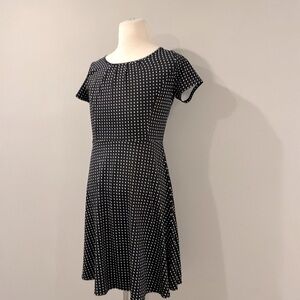 Talbots Navy and White Mini Dress NWOT 5/&50